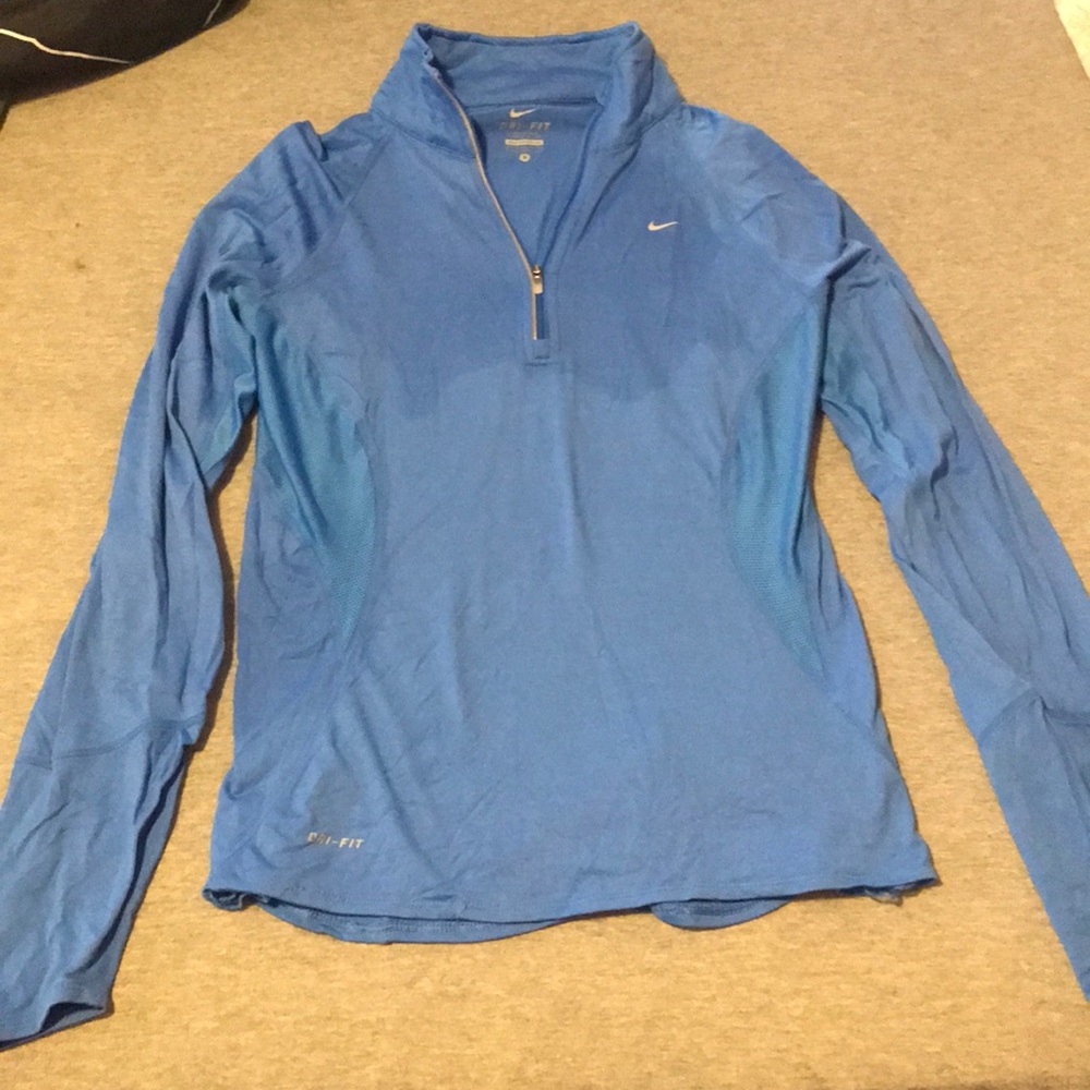 Blue Nike workout top